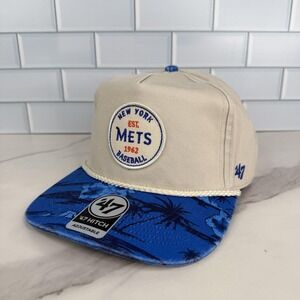 New York Mets Rope Hat Cap Snap Back Mens One Size Floral Baseball 47 Hitch NWOT